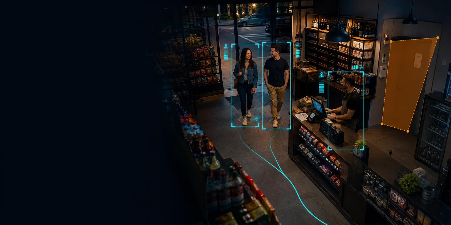 Loja monitorada por inteligência artificial