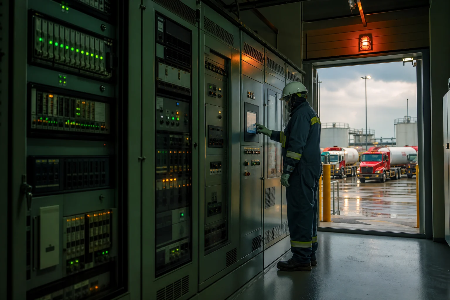 Infraestrutura local de automação e controle conectada à operação de uma base TRR